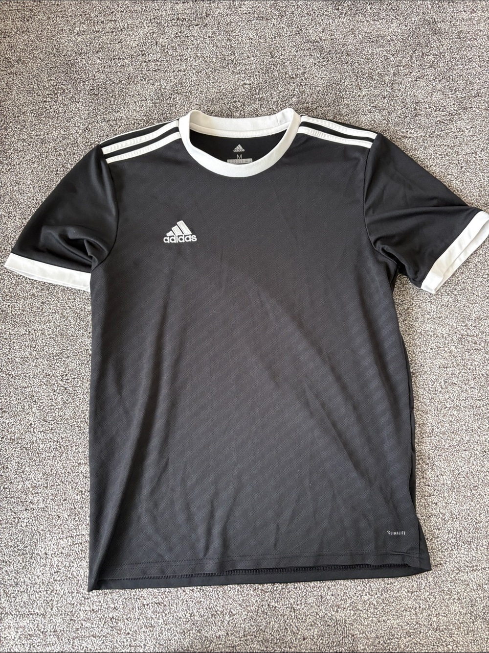 Adidas Black & White Soccer Jersey